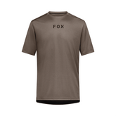 Jersey Fox Mens Ranger Wordmark SS - Nutmeg - Genetik Sport