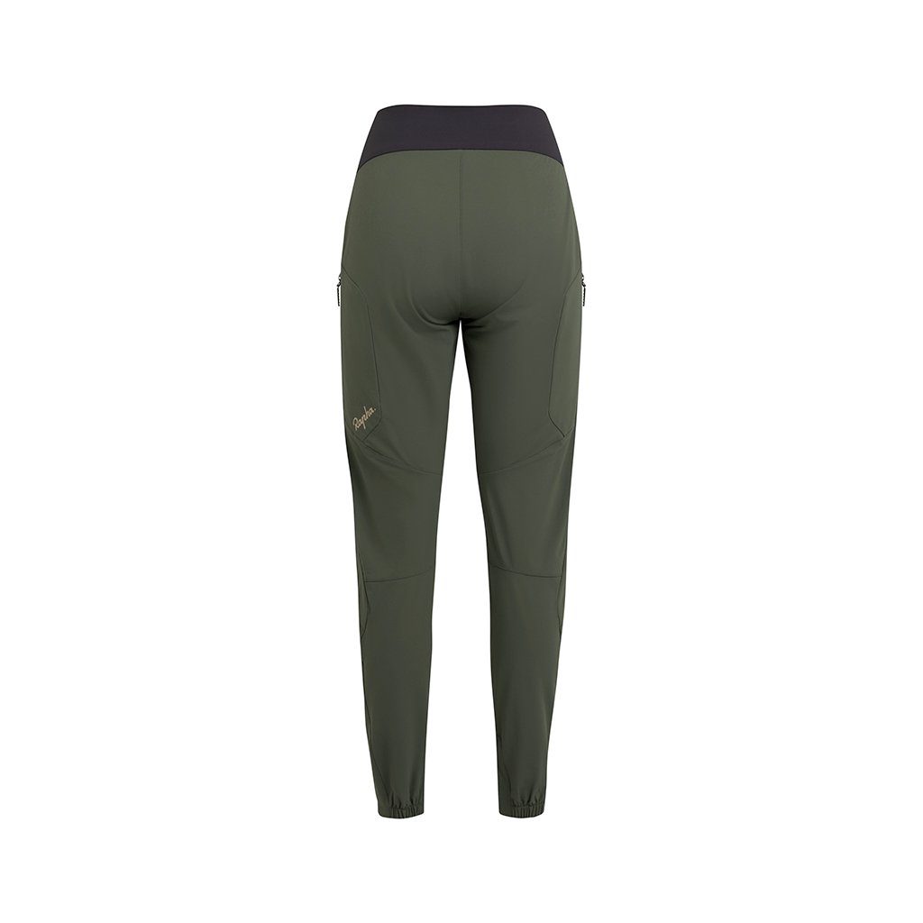 Pants Rapha Womens Trail - Dark Green/Tan - Genetik Sport