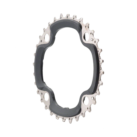 Chainring Shimano FC-M660 Triple 32T BCD 104mm - Black - Genetik Sport