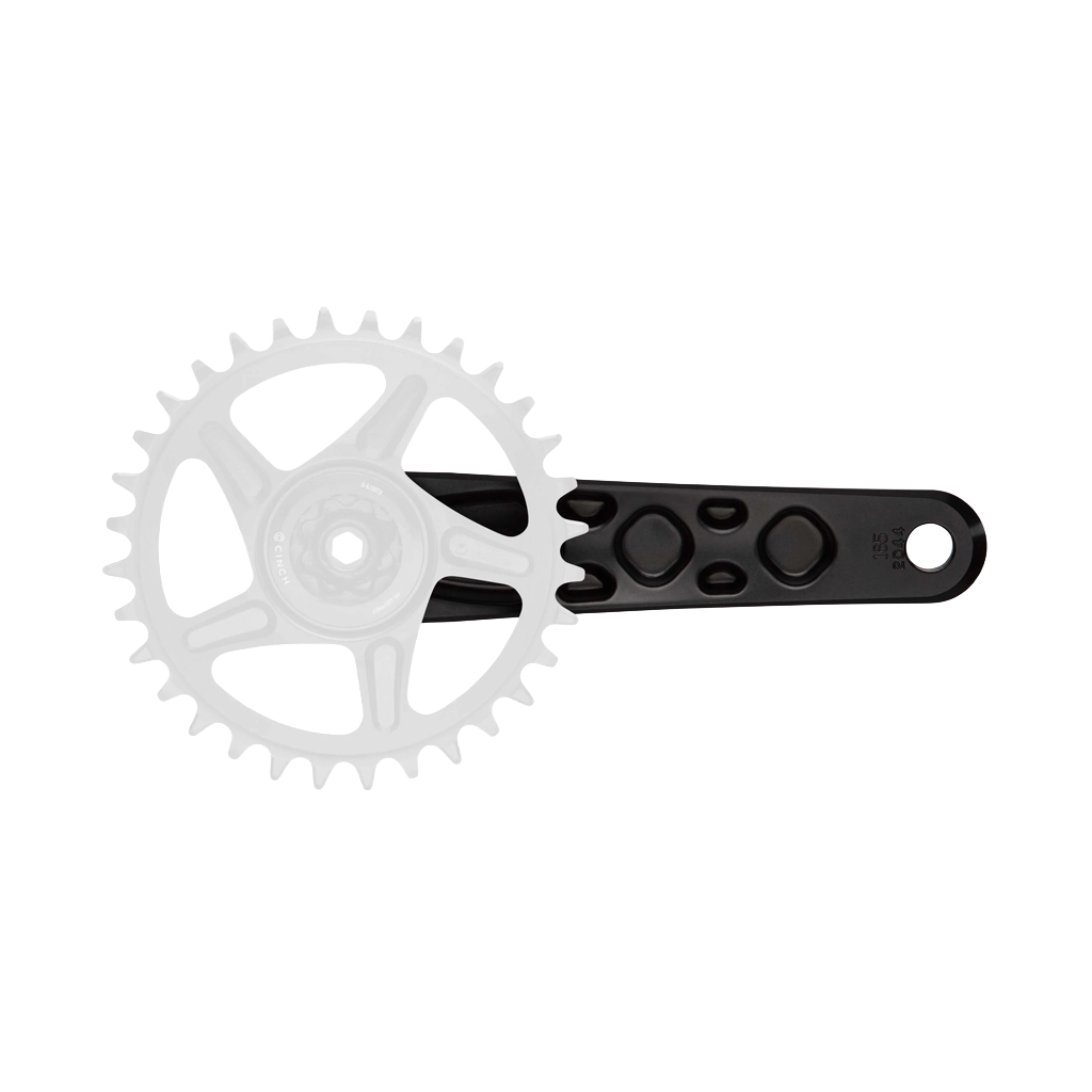 Crankset Race Face Turbine 170mm Length 143mm Spindle - Black - Genetik Sport