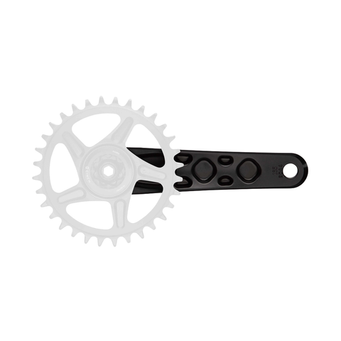 Crankset Race Face Turbine 170mm Length 143mm Spindle - Black - Genetik Sport