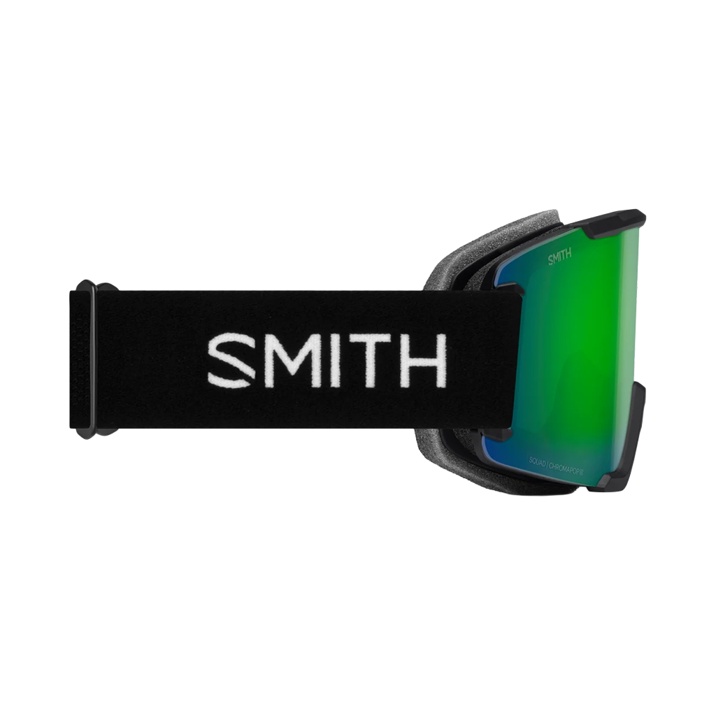 Goggles Smith Squad Black - ChromaPop Sun Green Mirror - Genetik Sport
