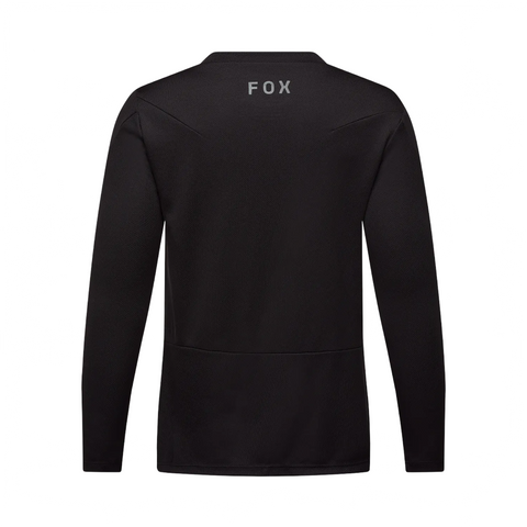 Jersey Fox Youth Ranger LS Fox Head - Black - Genetik Sport