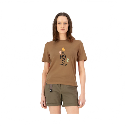 Jersey Mons Royale Womens Relaxed Tee Petal SS - Toffee - Genetik Sport
