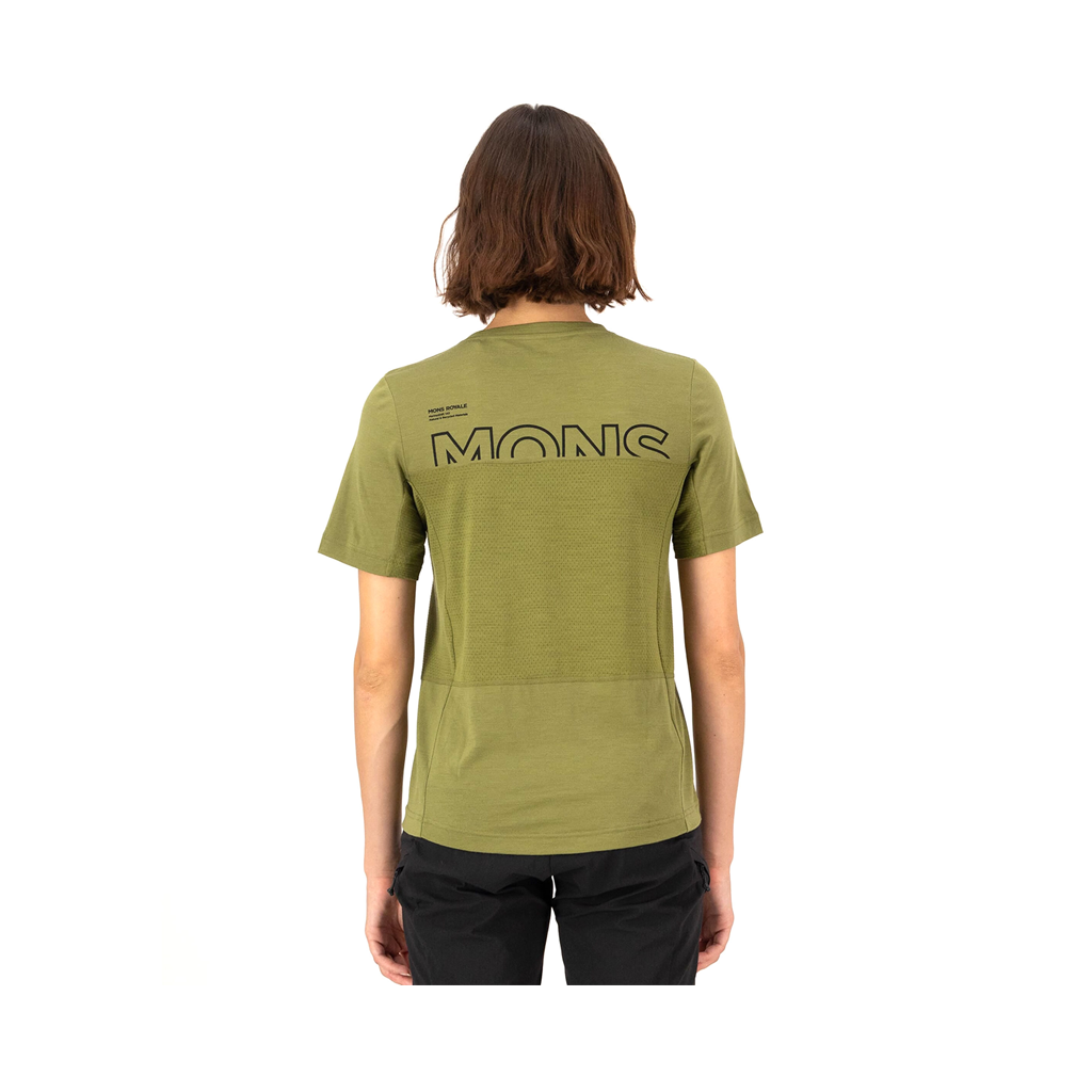 Jersey Mons Royale Womens Tarn Merino SS - Fern - Genetik Sport