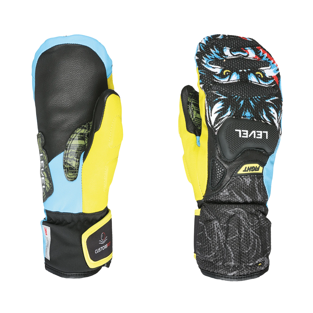 Mitts Level SQ Junior CF - Yellow/Blue - Genetik Sport