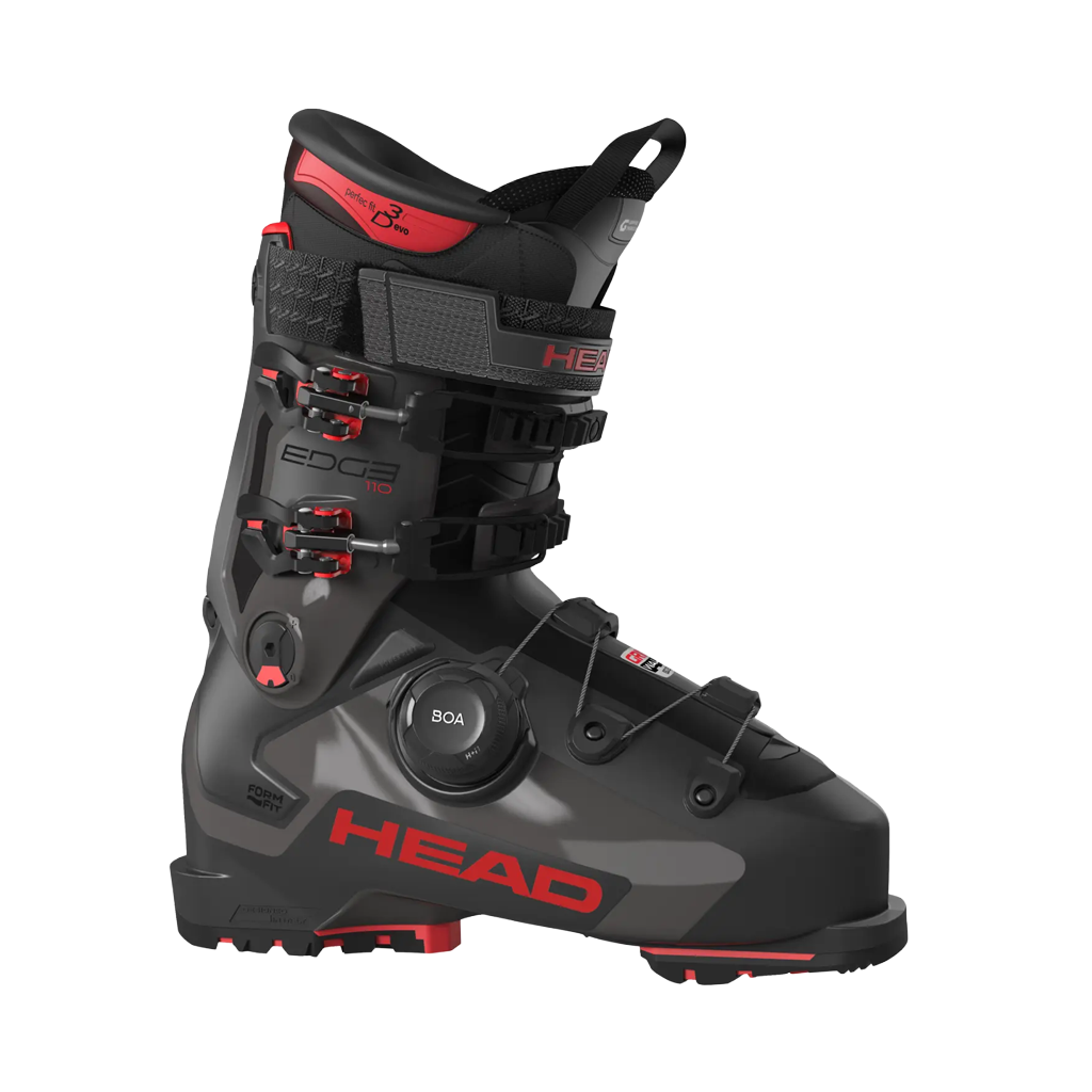 Ski Boots Head Edge 110 HV GW Boa - Anthracite/Red - Genetik Sport