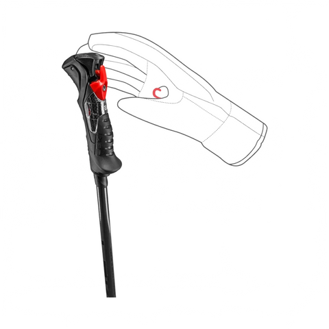 Ski Poles Leki Airfoil 14 TR - Black/Anthracite - Genetik Sport