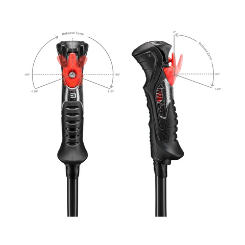 Ski Poles Leki Airfoil 14 TR - Black/Anthracite - Genetik Sport