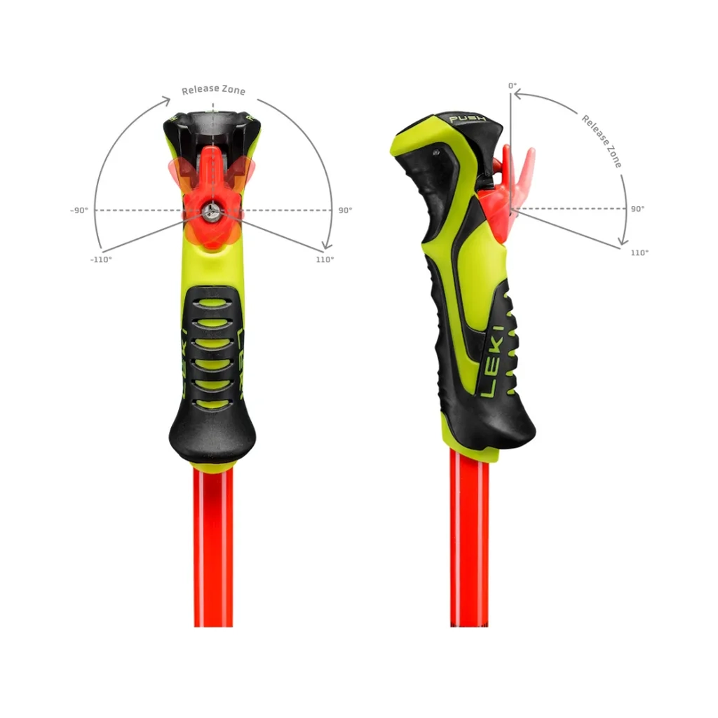 Ski Poles Leki WCR Evo Lite SL TR - Bright Red/Violet - Genetik Sport