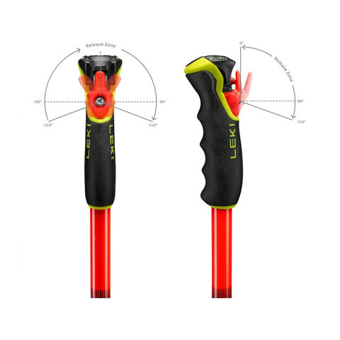 Ski Poles Leki WCR Pro GS TR - Bright Red/Violet - Genetik Sport