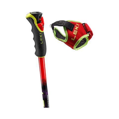 Ski Poles Leki WCR Pro GS TR - Bright Red/Violet - Genetik Sport