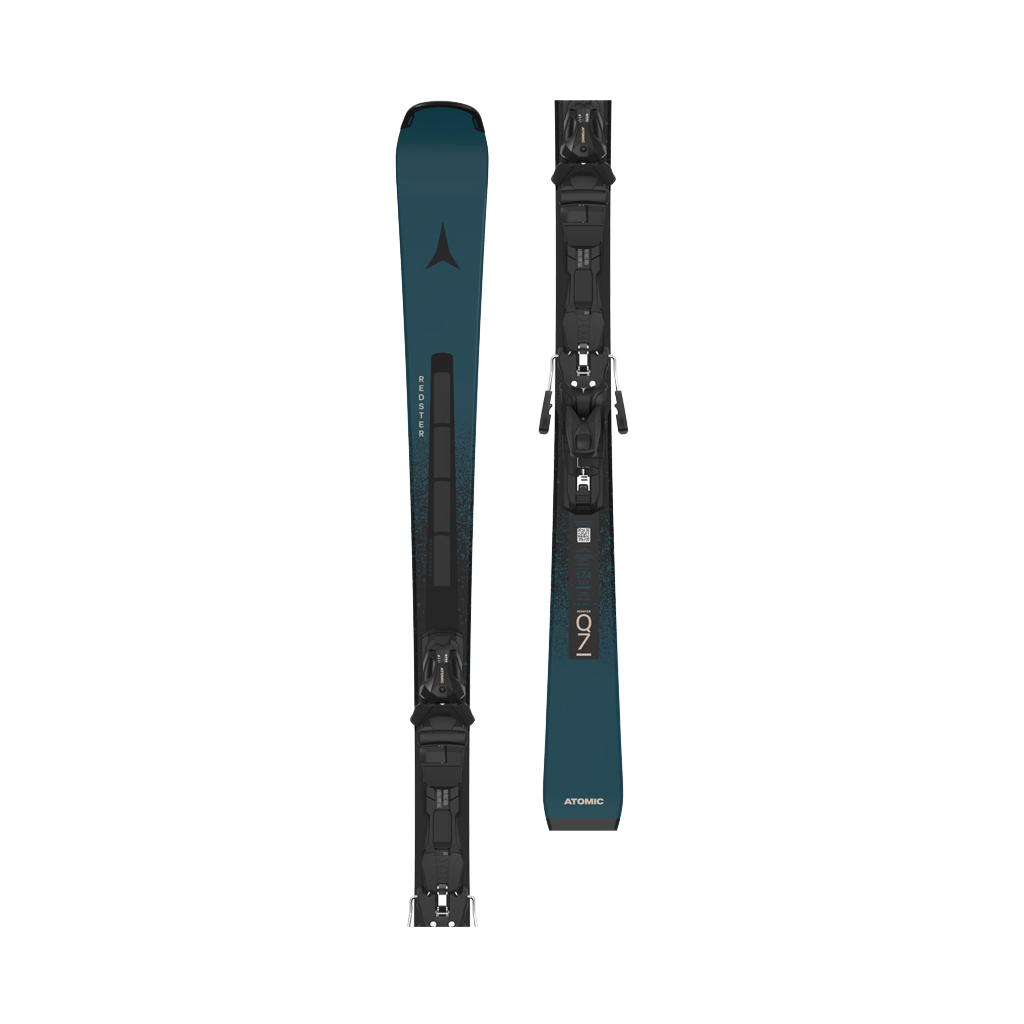 Skis Atomic Redster Q7 RVSK C + MI 12 GW Bindings - Dark Slate/Black - Genetik Sport