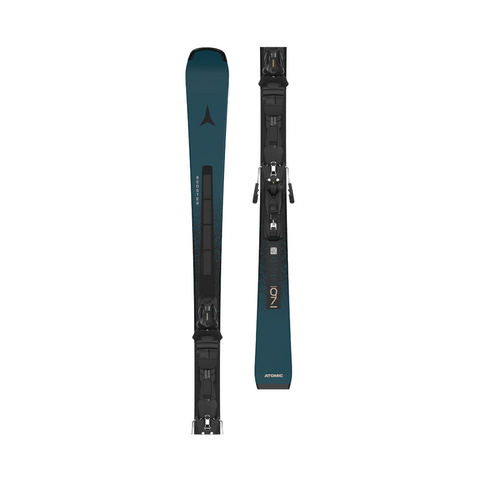 Skis Atomic Redster Q7 RVSK C + MI 12 GW Bindings - Dark Slate/Black - Genetik Sport