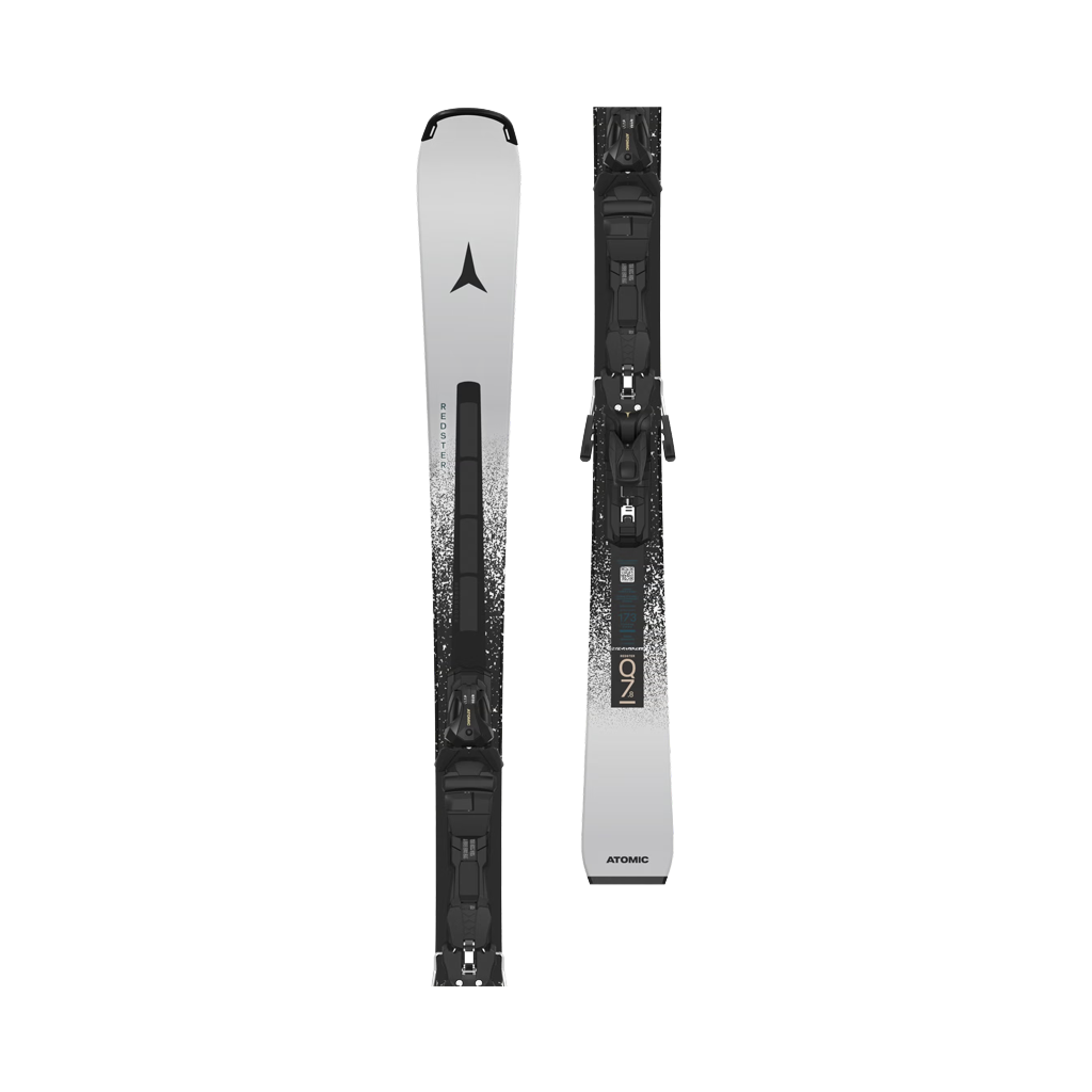 Skis Atomic Redster Q7.8 RVSK C + MI 12 GW Bindings - Bright Silver/Black - Genetik Sport