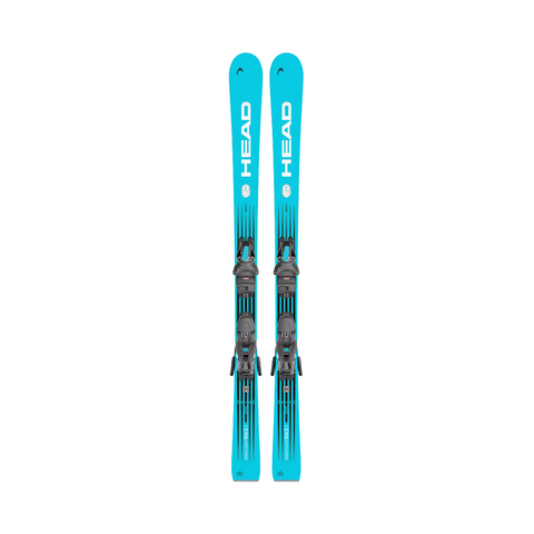 Skis Head WC e.Race Team SW + JRS 7.5 - Black/Blue - Genetik Sport
