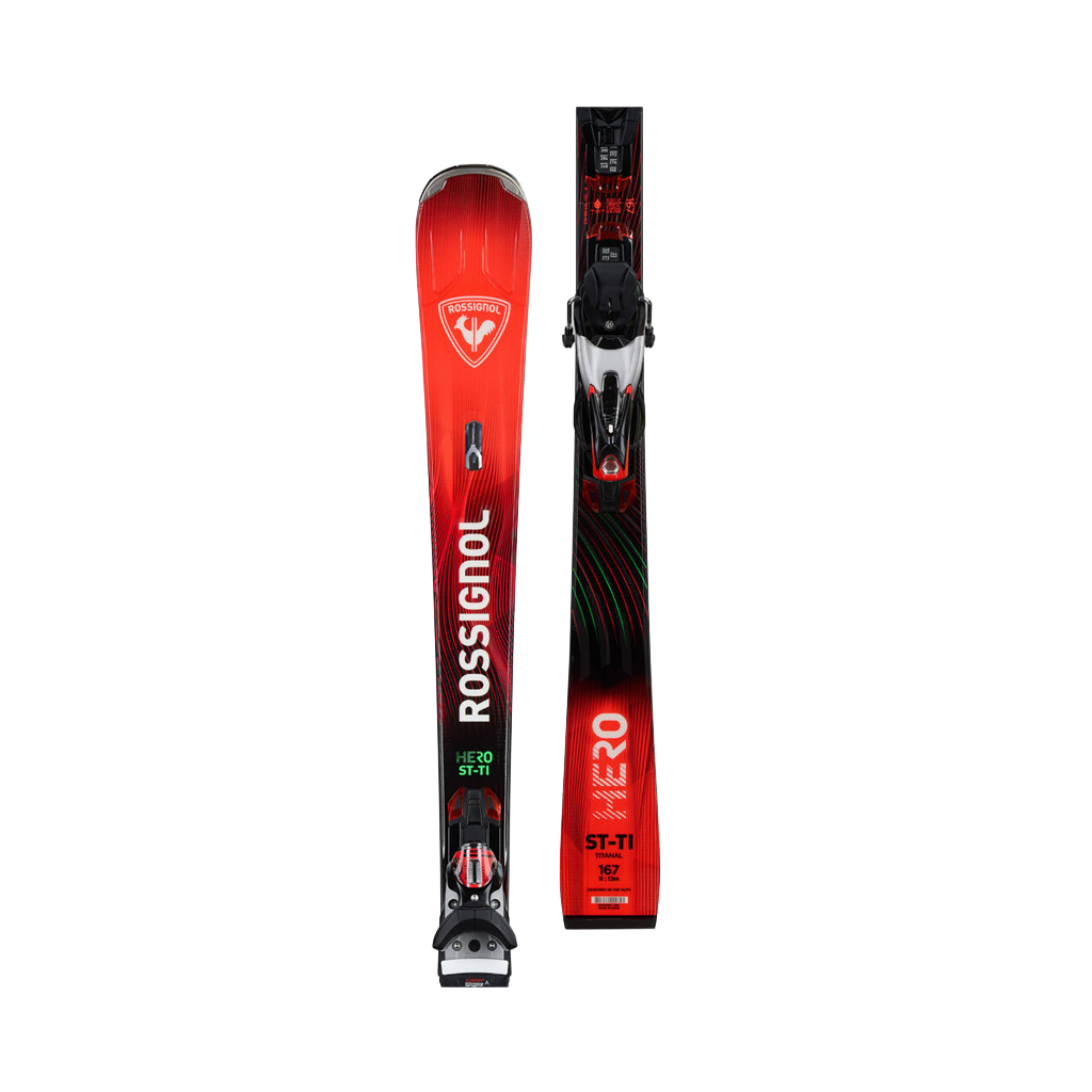 Skis Rossignol Hero Elite ST Ti Konect + SPX 14 K B80 - Silver Red - Genetik Sport