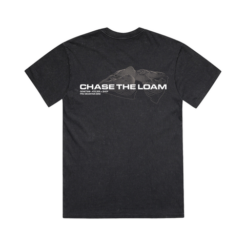 T-Shirt Genetik Chase The Loam - Stone Wash Black