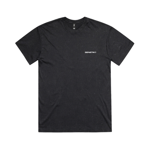 T-Shirt Genetik Chase The Loam - Stone Wash Black