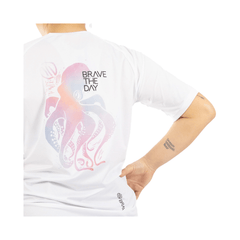 Jersey Brava Womens MTB Mesh SS - White Octopus - Genetik Sport