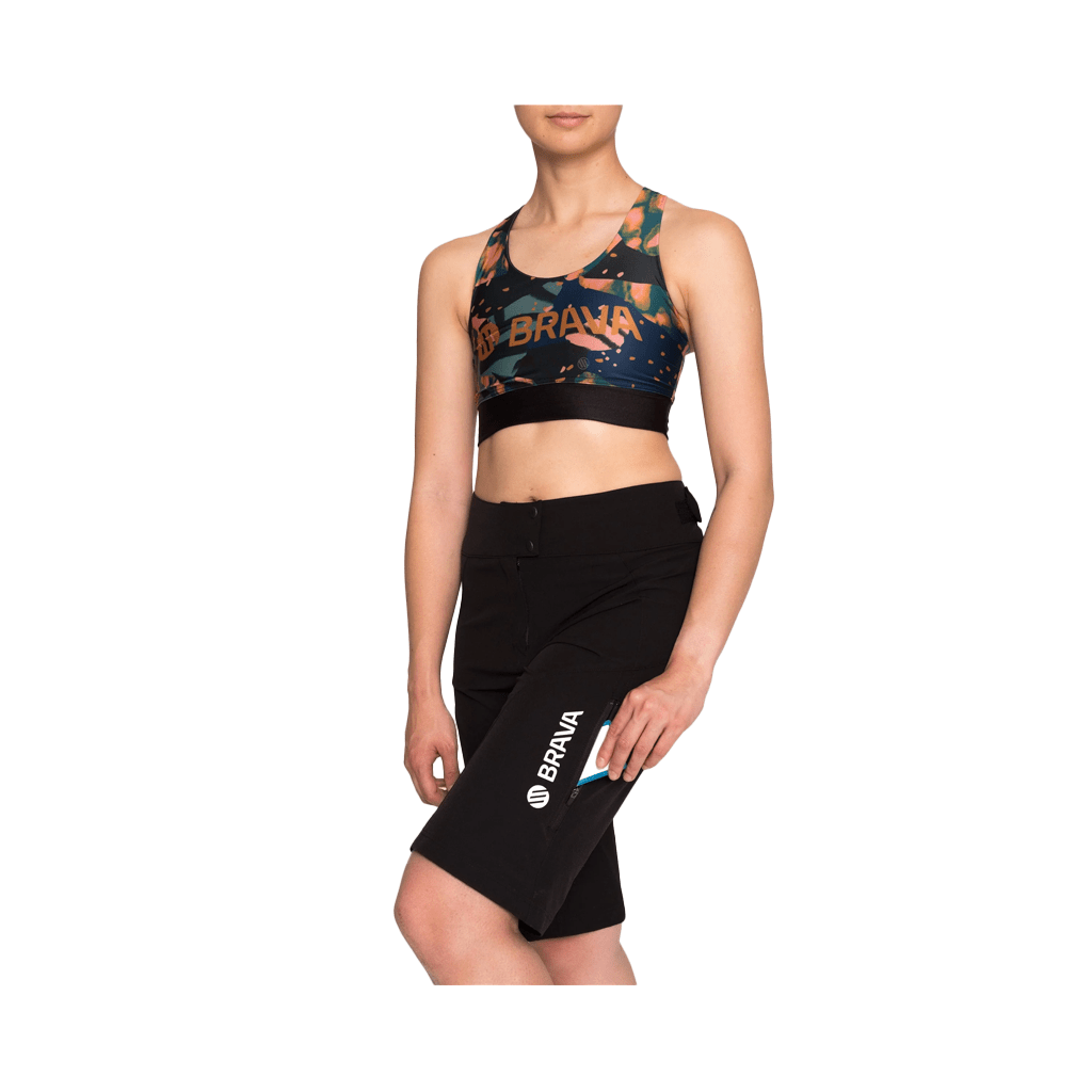 Shorts Brava Womens MTB - Black - Genetik Sport