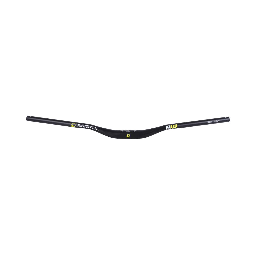 Handlebar Burgtec Ride Wide Alloy Enduro 22.5mm Rise 35mm Clamp 800mm Width - Black - Genetik Sport