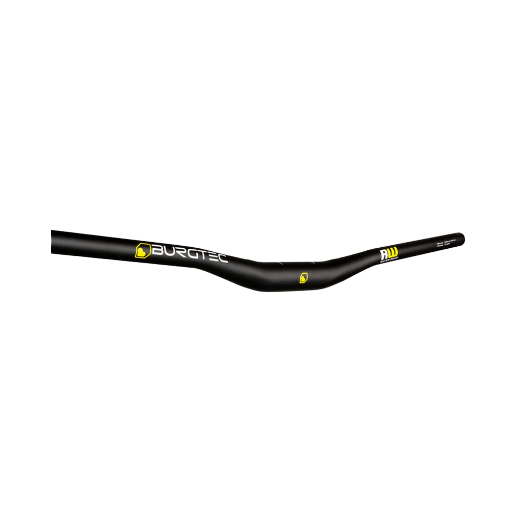 Handlebar Burgtec Ride Wide Alloy Enduro 22.5mm Rise 35mm Clamp 800mm Width - Black - Genetik Sport