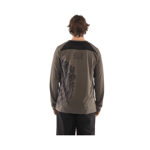 Jersey Chromag Mens Dominion LS - Creature Brown - Genetik Sport