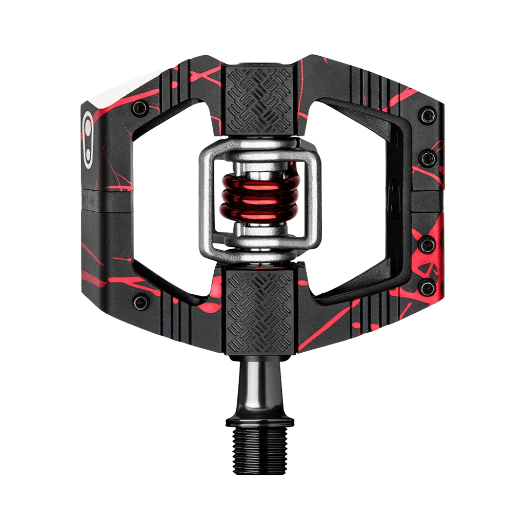 Pedals Crankbrothers Mallet E LS Clip - in - Red Splatter - Genetik Sport