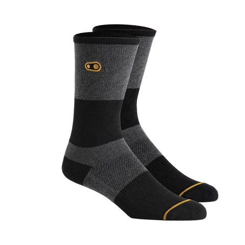 Socks Crankbrothers Icon MTB 9'' - Grey/Black/Gold - Genetik Sport
