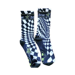 Socks Dirt - Care - Checked White - Genetik Sport