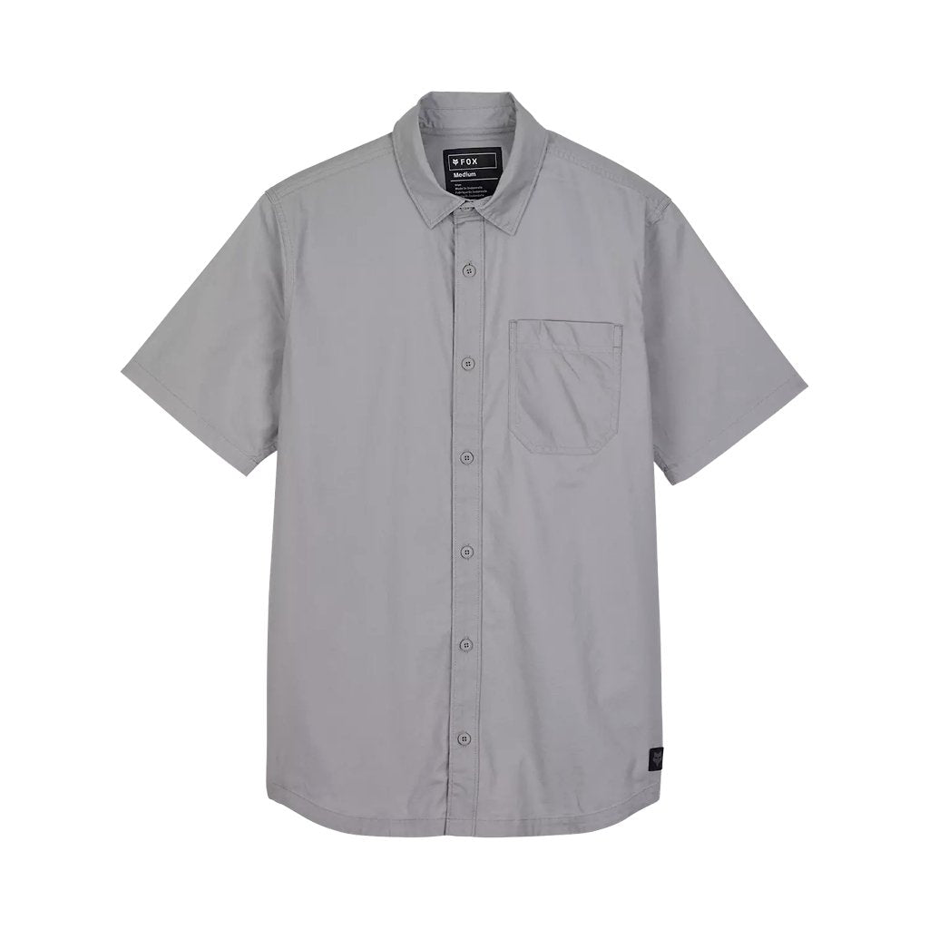 Chemise Fox Mens Roger Woven SS - Steel Gray - Genetik Sport