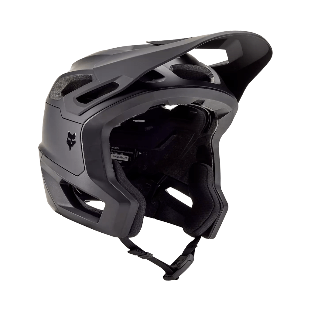Helmet Fox Dropframe Pro - Matte Black - Genetik Sport
