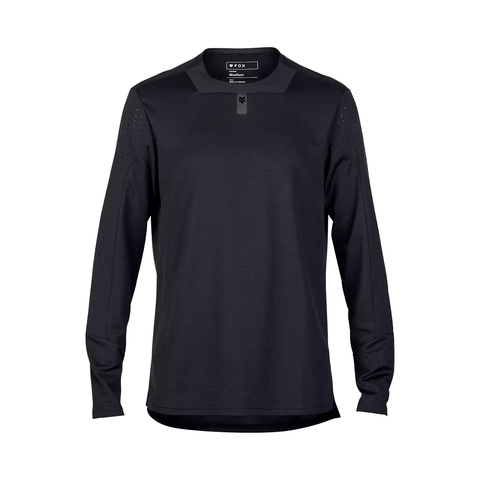 Jersey Fox Mens Defend LS - Black - Genetik Sport