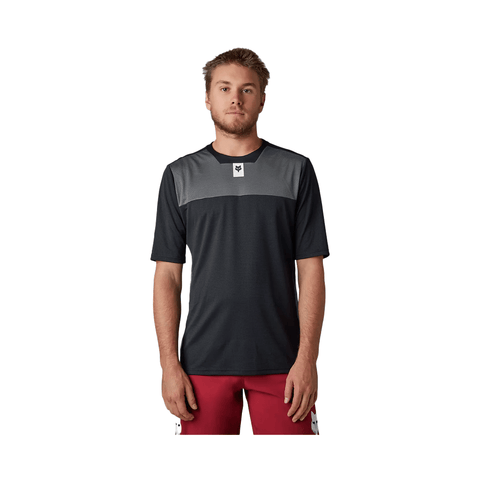 Jersey Fox Mens Defend SS - Black / Grey - Genetik Sport