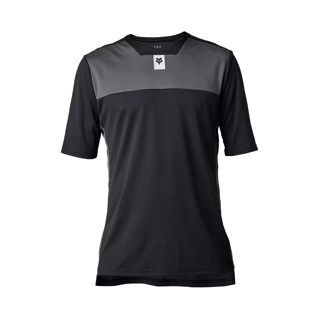 Jersey Fox Mens Defend SS - Black / Grey - Genetik Sport