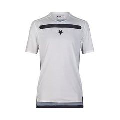 Jersey Fox Mens Flexair Aviation Race SS - White - Genetik Sport