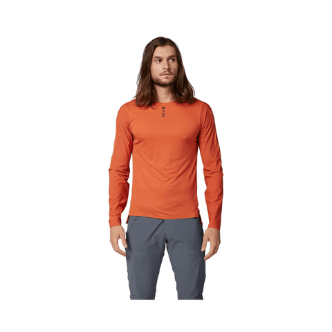 Jersey Fox Mens Flexair Pro LS - Atomic Orange - Genetik Sport