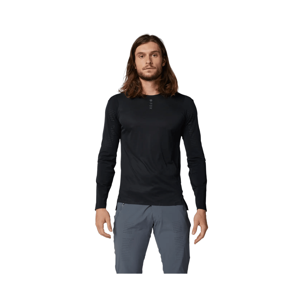 Jersey Fox Mens Flexair Pro LS - Black - Genetik Sport
