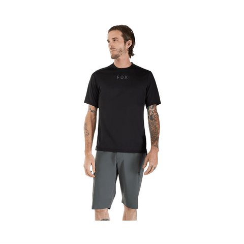 Jersey Fox Mens Ranger Wordmark SS - Black - Genetik Sport
