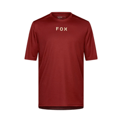 Jersey Fox Mens Ranger Wordmark SS - Rust - Genetik Sport