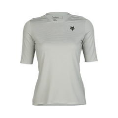 Jersey Fox Womens Flexair Ascent SS - Grey Vintage - Genetik Sport