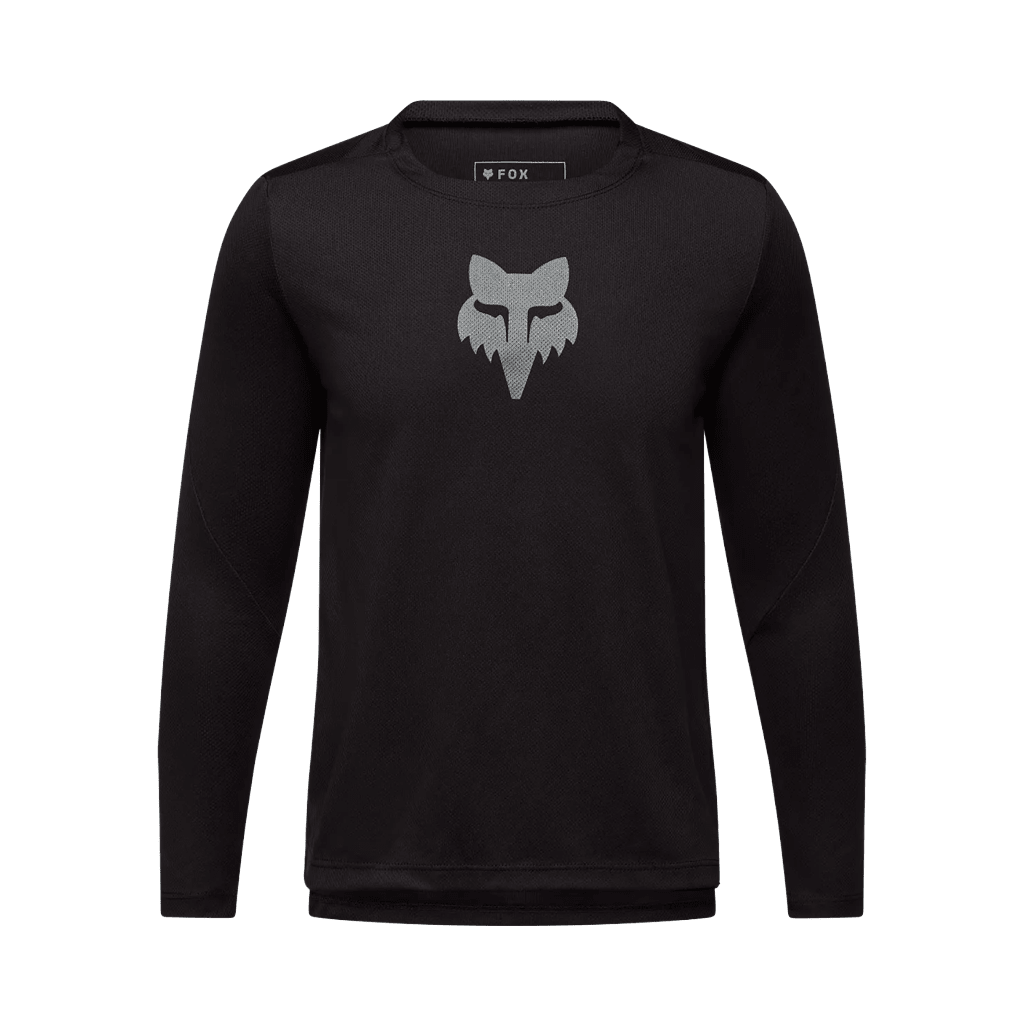 Jersey Fox Youth Ranger LS Fox Head - Black - Genetik Sport