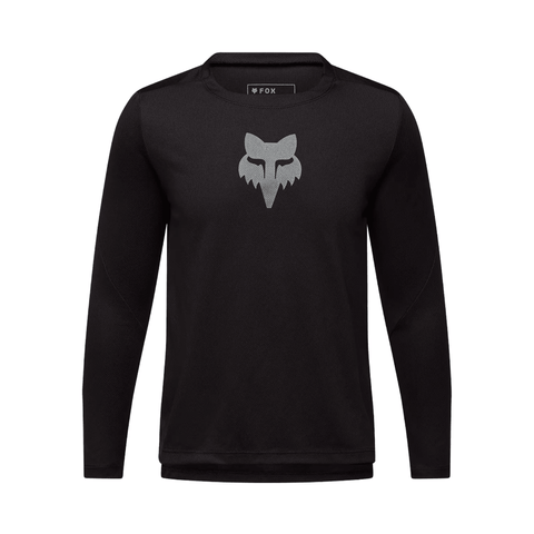 Jersey Fox Youth Ranger LS Fox Head - Black - Genetik Sport
