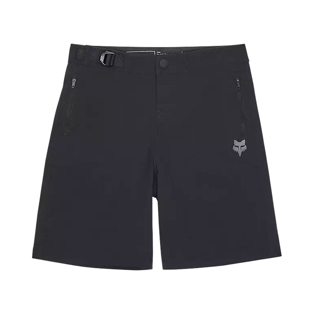 Shorts Fox Youth Ranger with Liner - Black - Genetik Sport