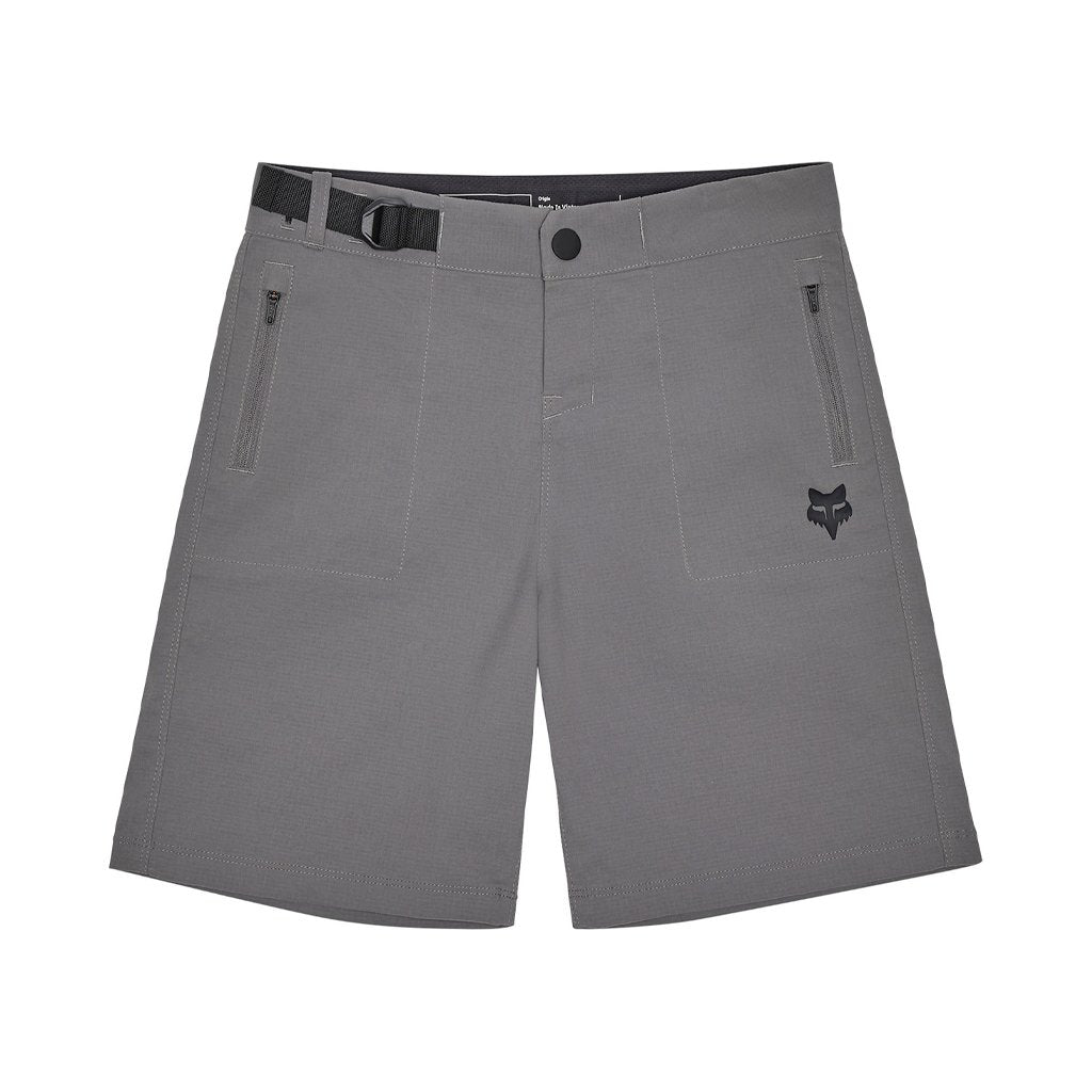 Shorts Fox Youth Ranger with Liner - Pewter - Genetik Sport