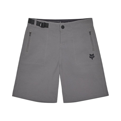 Shorts Fox Youth Ranger with Liner - Pewter - Genetik Sport