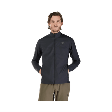 Wind Jacket Fox Mens Ranger - Black - Genetik Sport