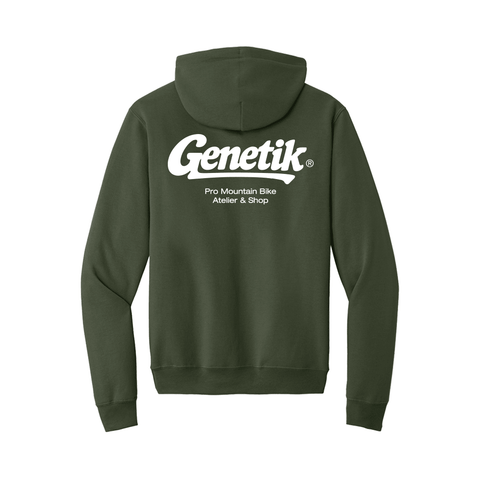 Hoodie Genetik Workshop - Olive - Genetik Sport