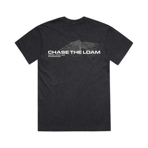 T-Shirt Genetik Chase The Loam - Stone Wash Black - Genetik Sport